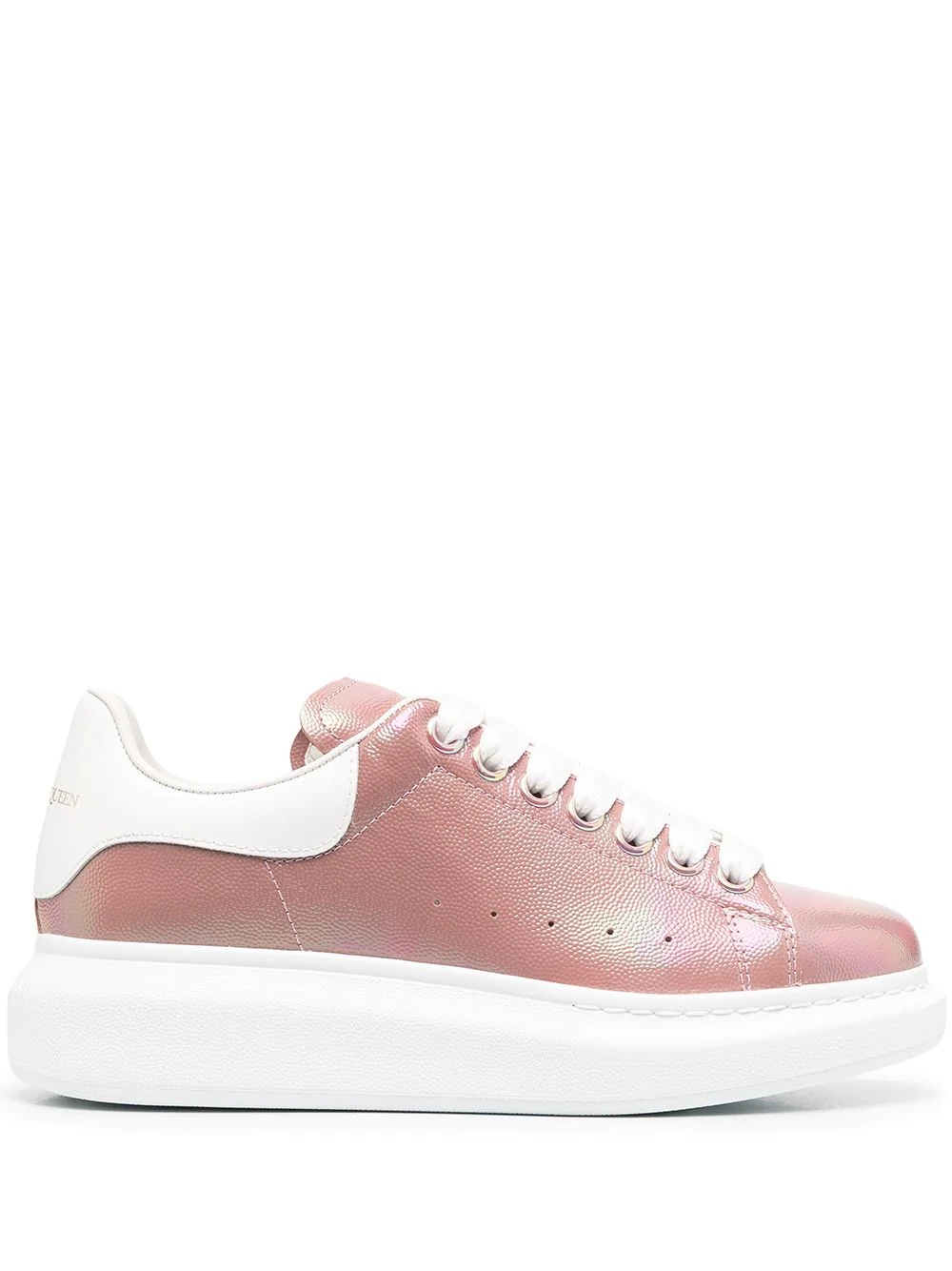 oversized-sole pearlescent sneakers - 1