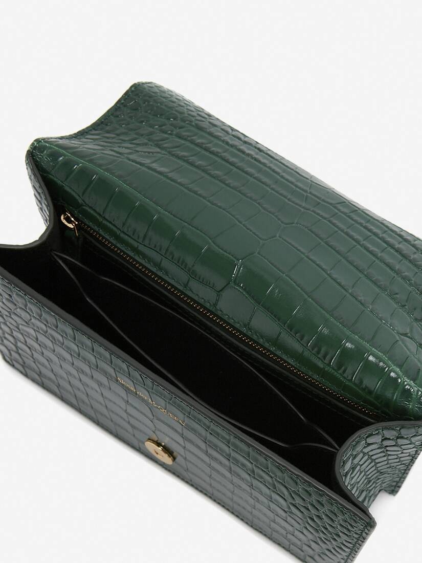 Women's Jewelled Satchel in Emerald - 4