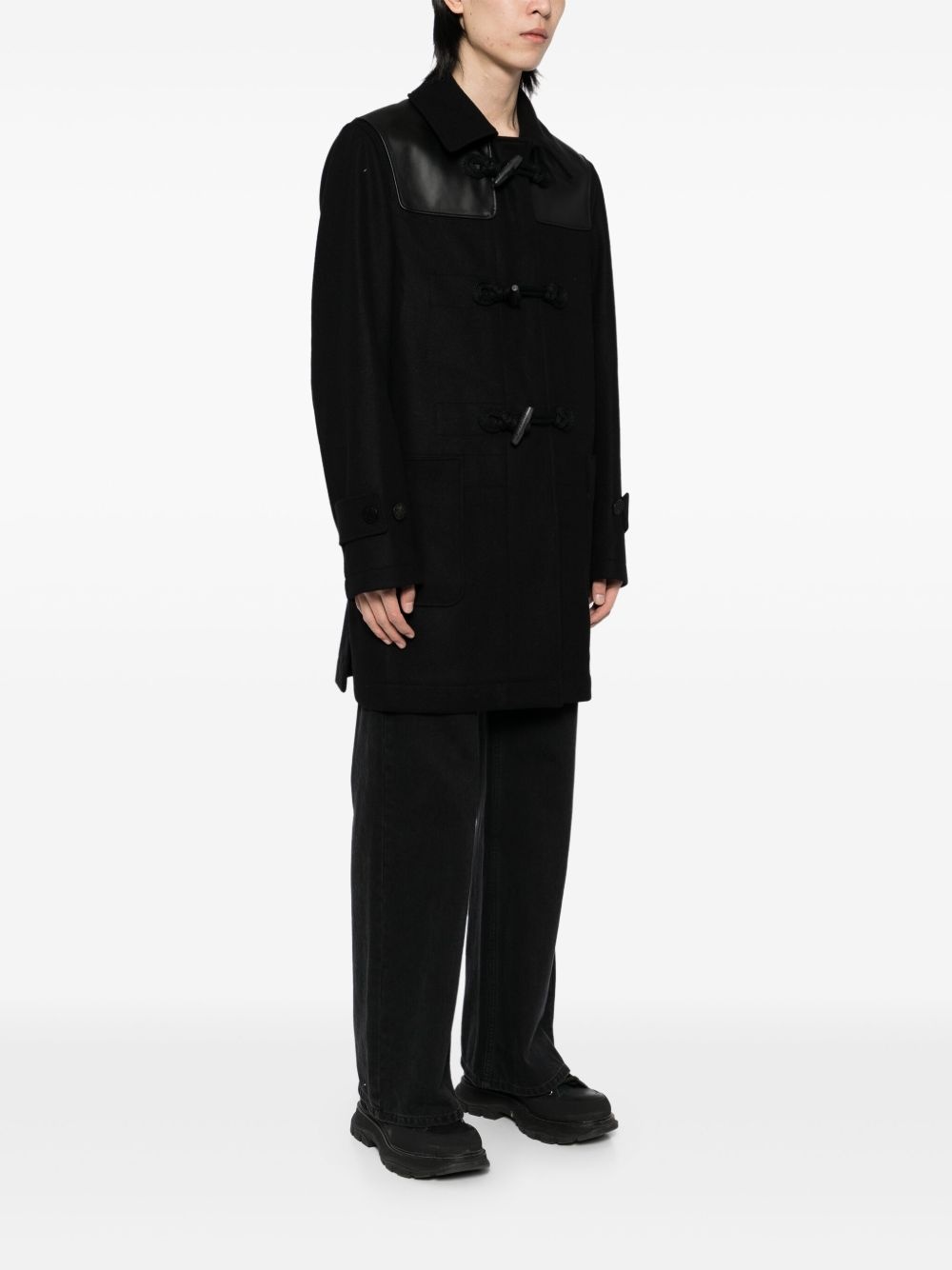 wool duffle coat - 3