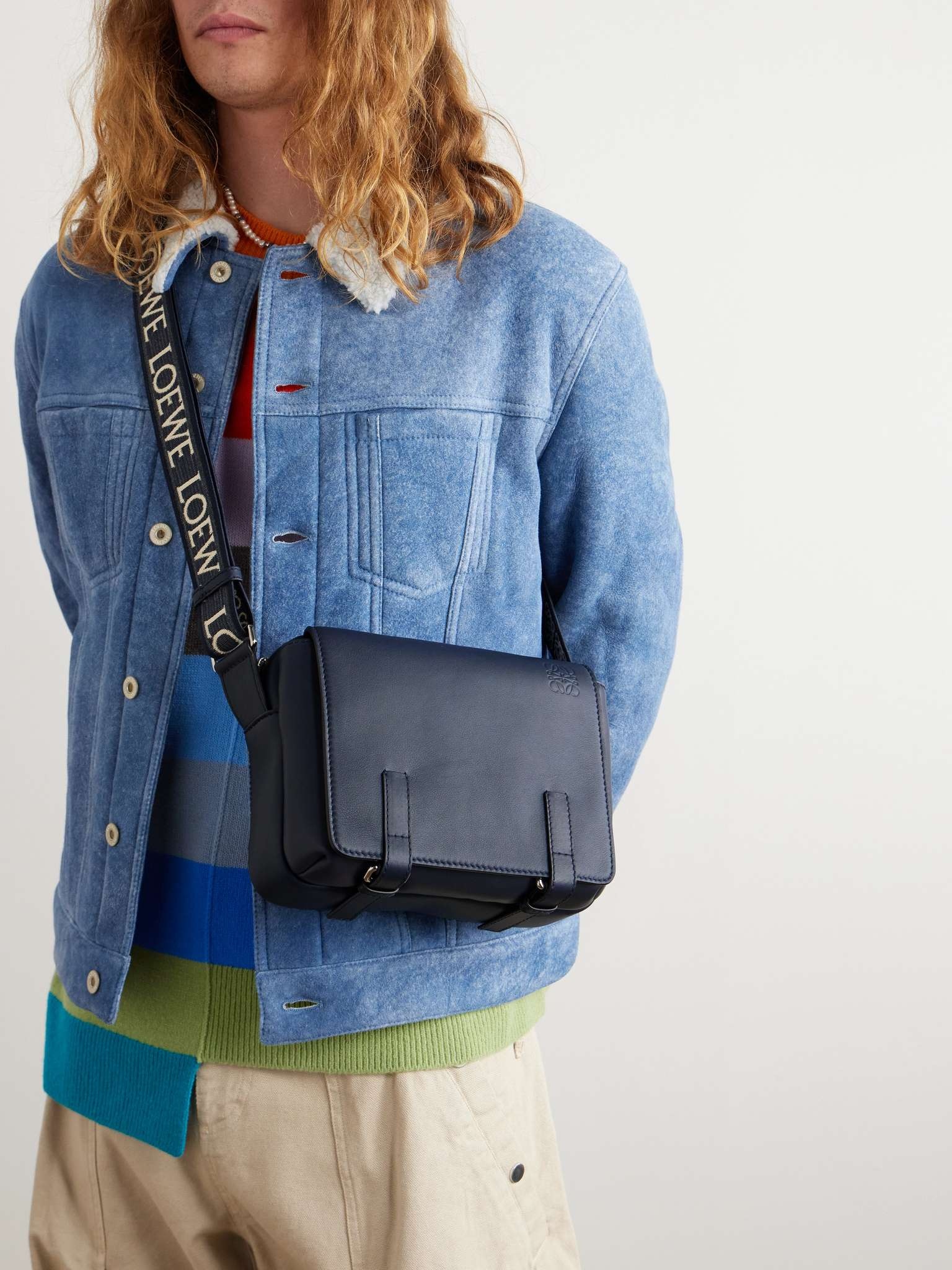 Military Leather Messenger Bag - 2