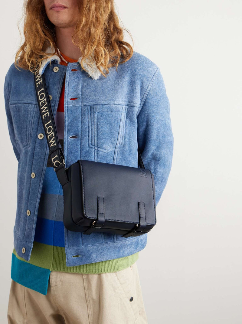Loewe Military Leather Messenger Bag outlook