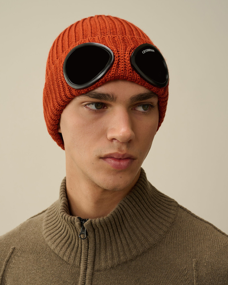 C.P. Company Extra Fine Merino Wool Goggle Beanie outlook