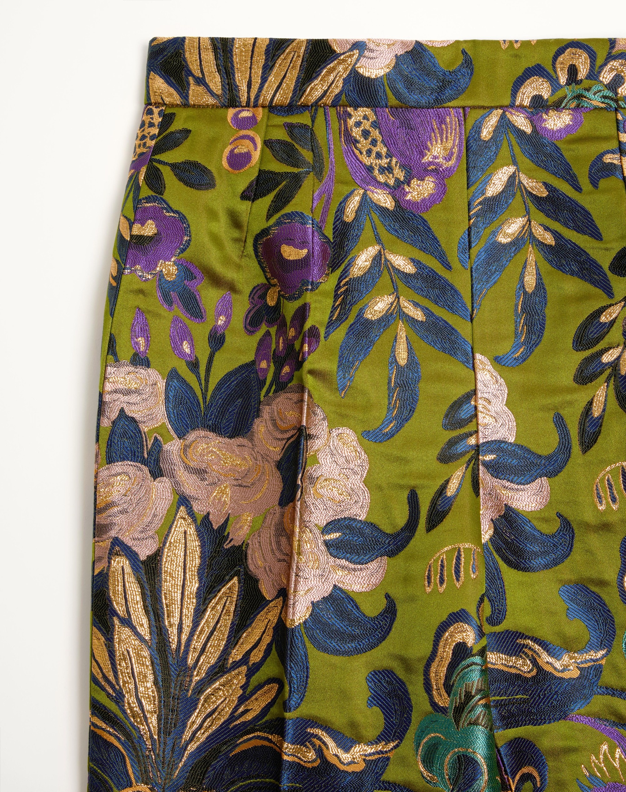PANTS IN APRES L'HIVER JACQUARD FLOREALE LUREX - 8
