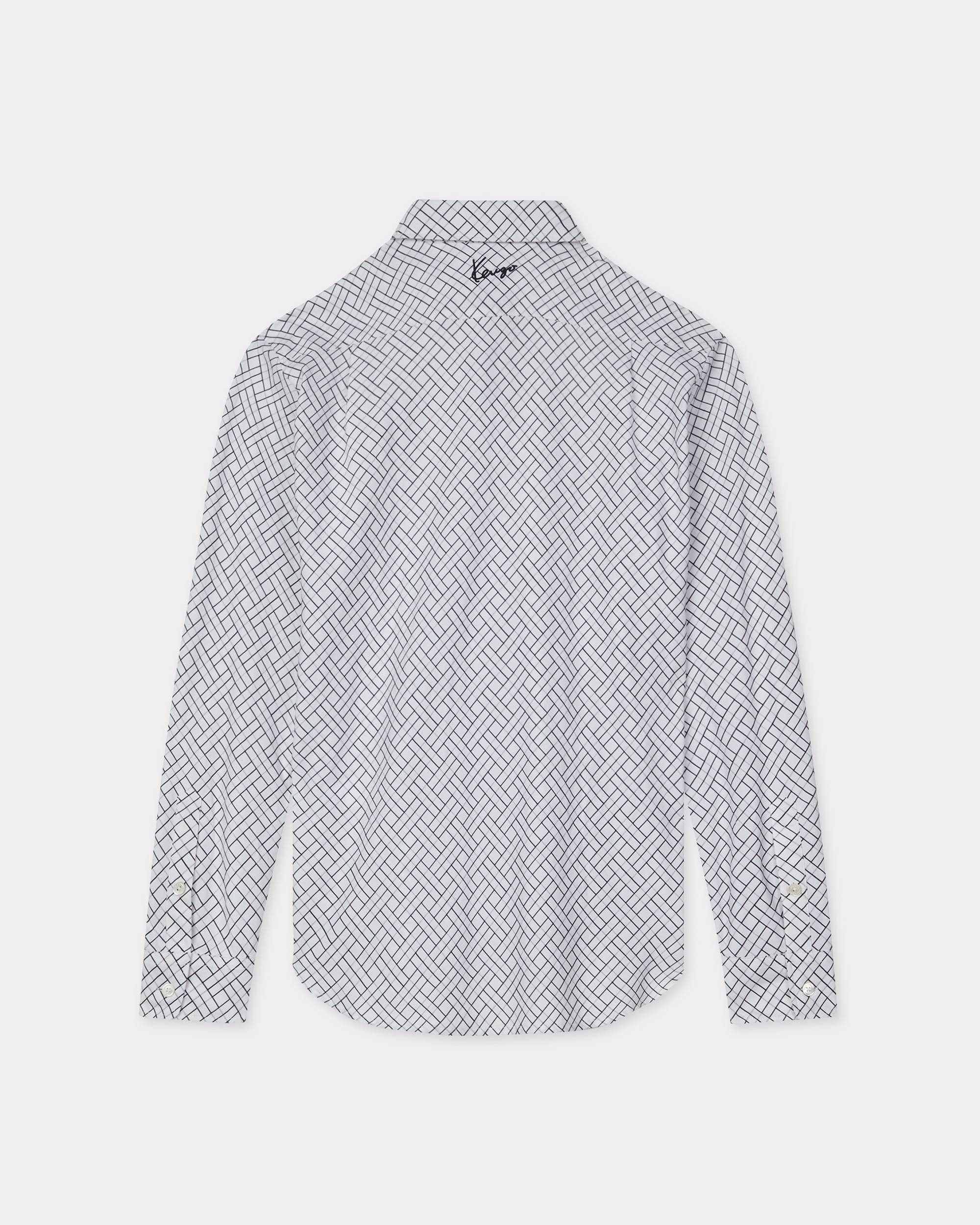 'KENZO Weave' regular shirt in cotton jacquard - 2