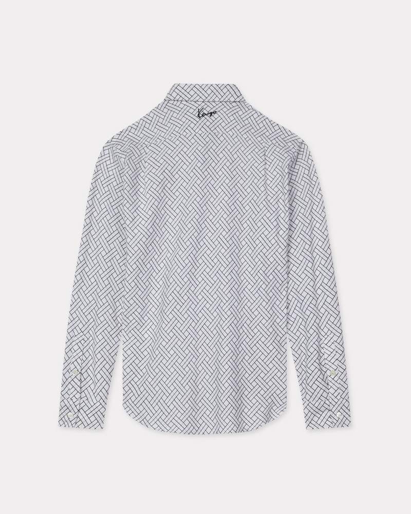 KENZO 'KENZO Weave' regular shirt in cotton jacquard outlook