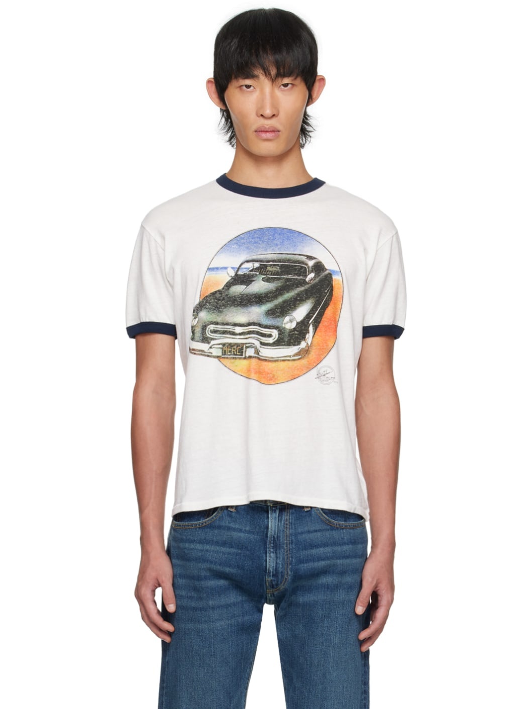 White Ringer T-Shirt - 1
