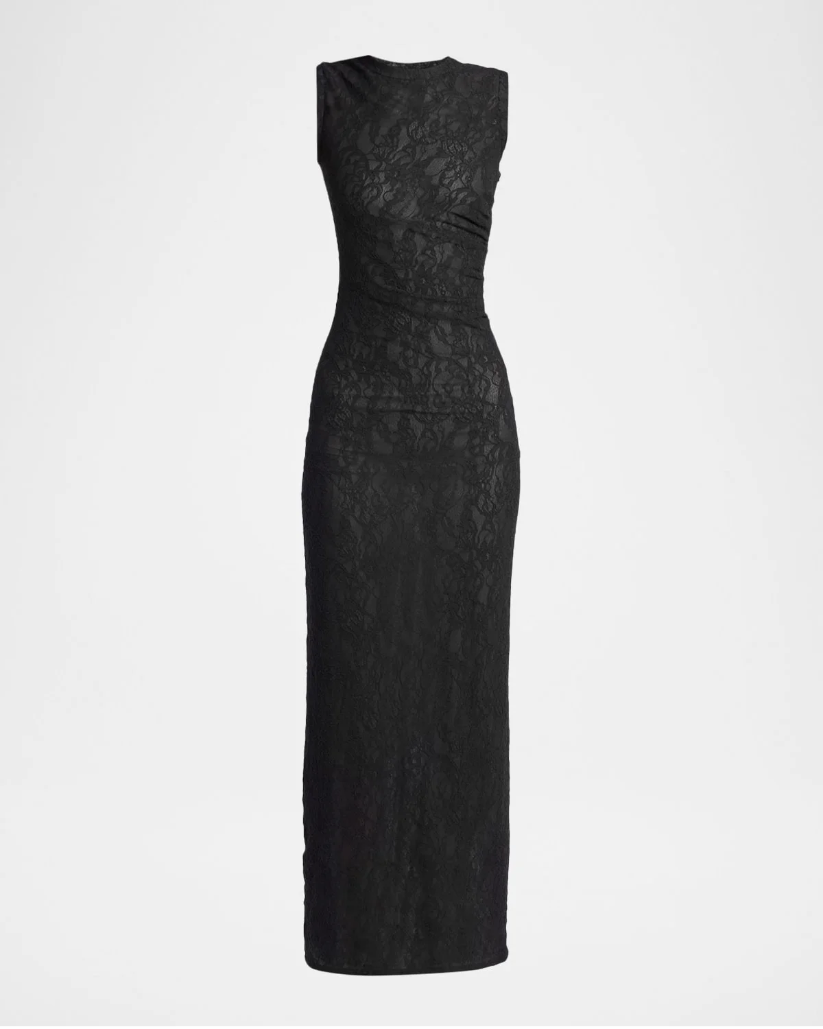Stretch Lace Sleeveless Maxi Dress - 1