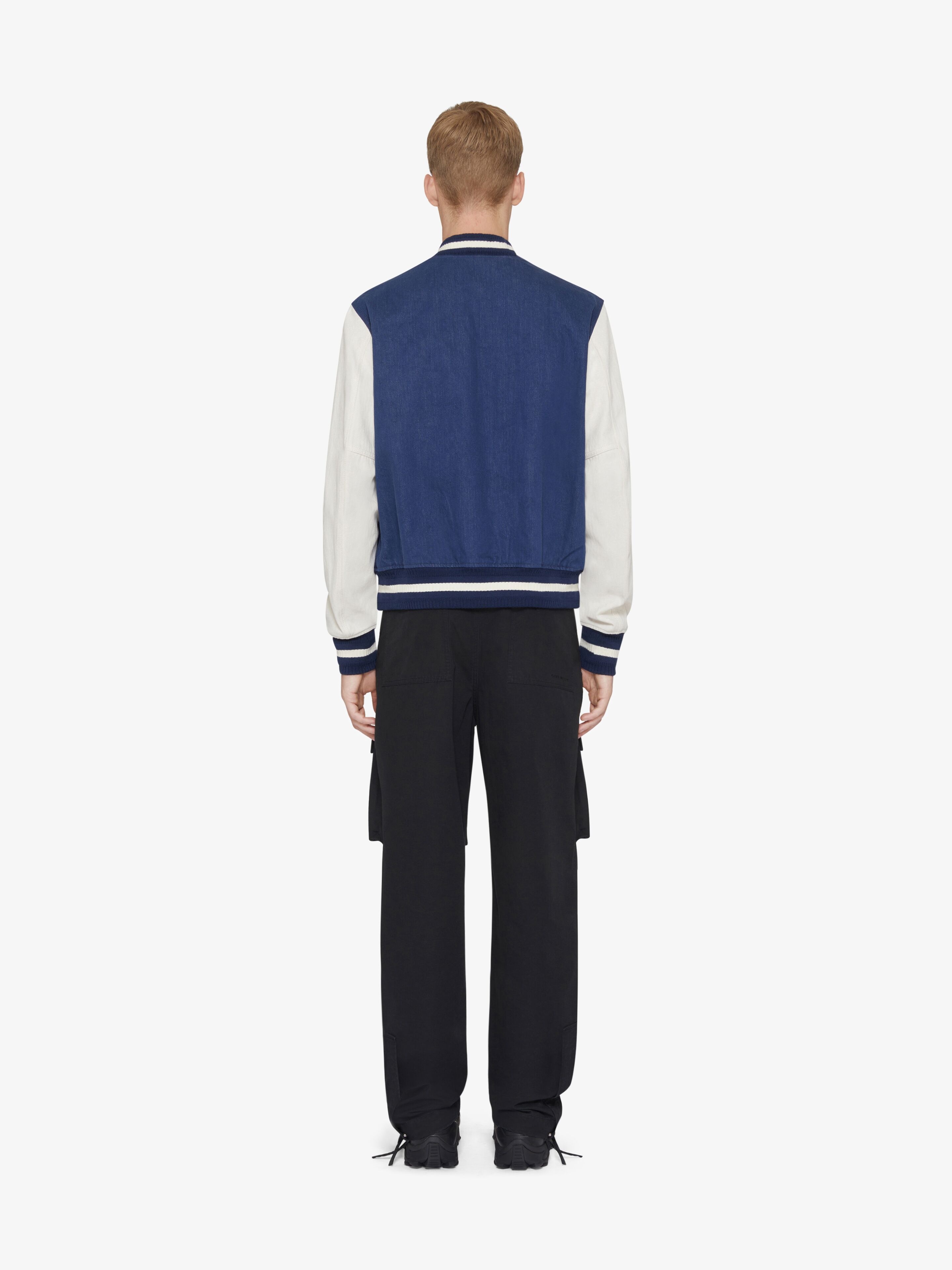 VARSITY JACKET IN DENIM - 4