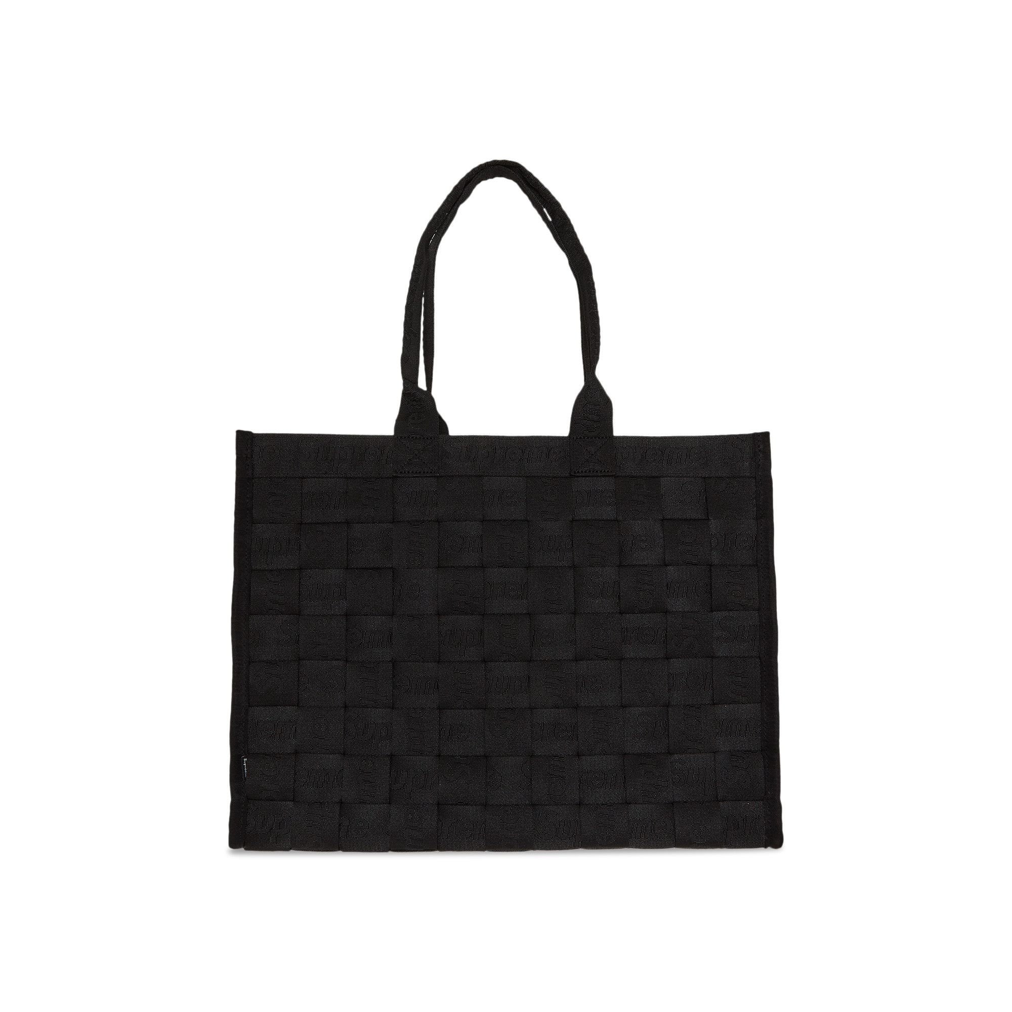Supreme Woven Tote 'Black' - 1