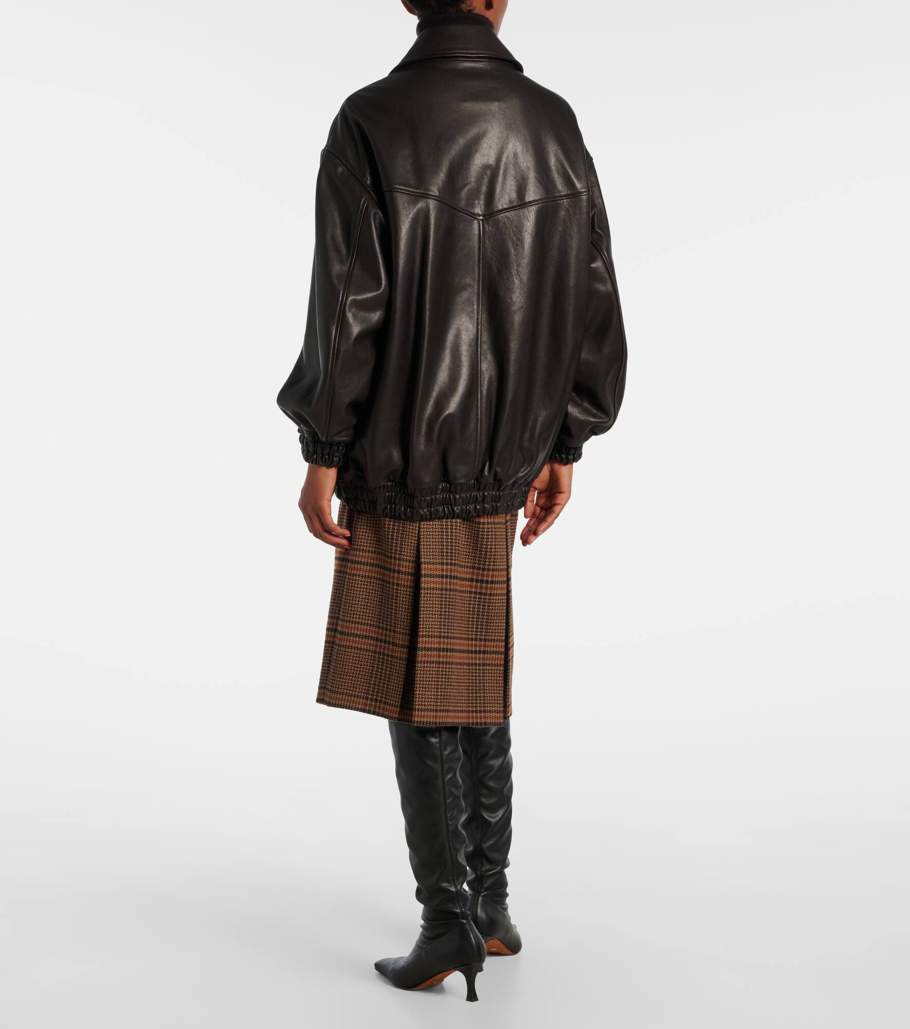 Beck leather bomber jacket - 3