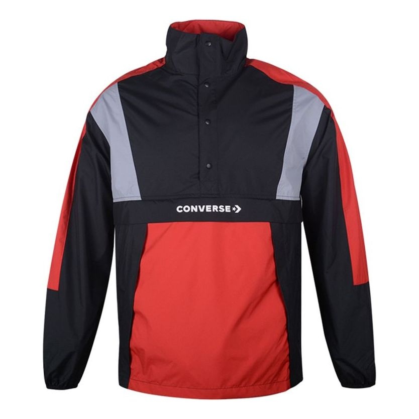 Converse ANORAK Track Jacket 'Black Red' 10017082-A02 - 1