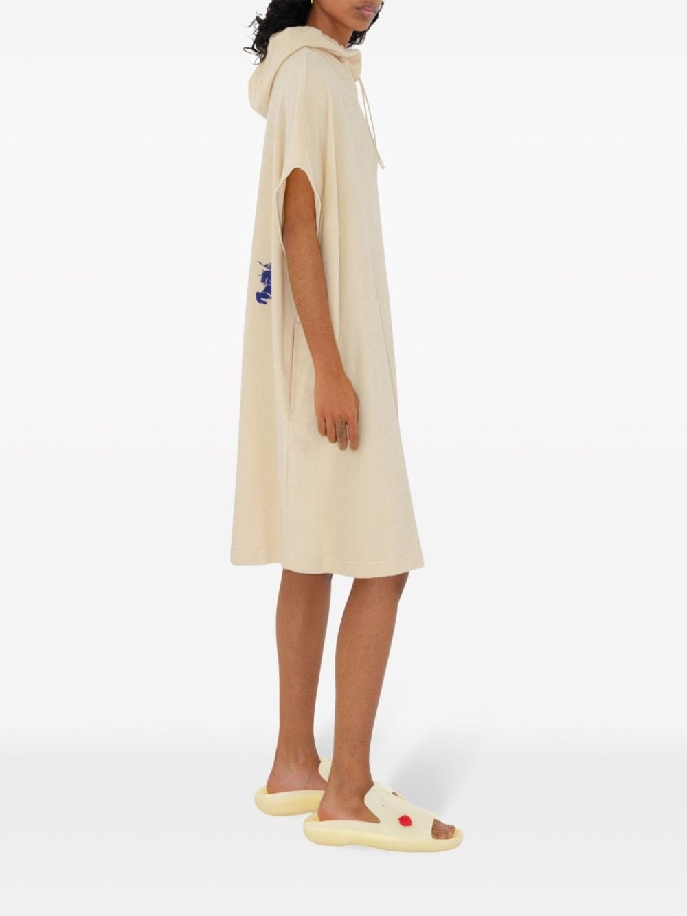 Towelling hooded cotton dress - 3