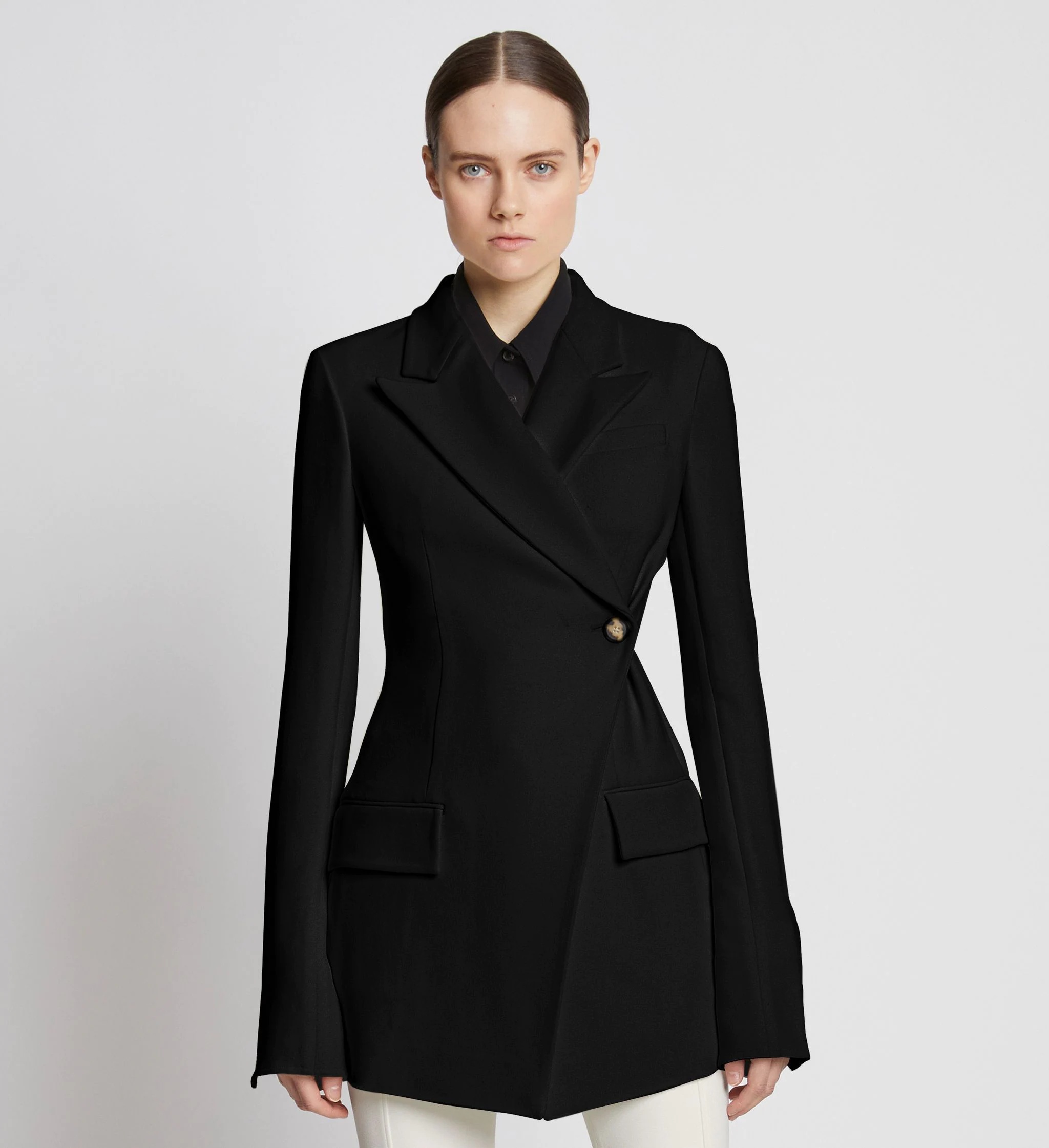 Bi-Stretch Crepe Blazer - 2