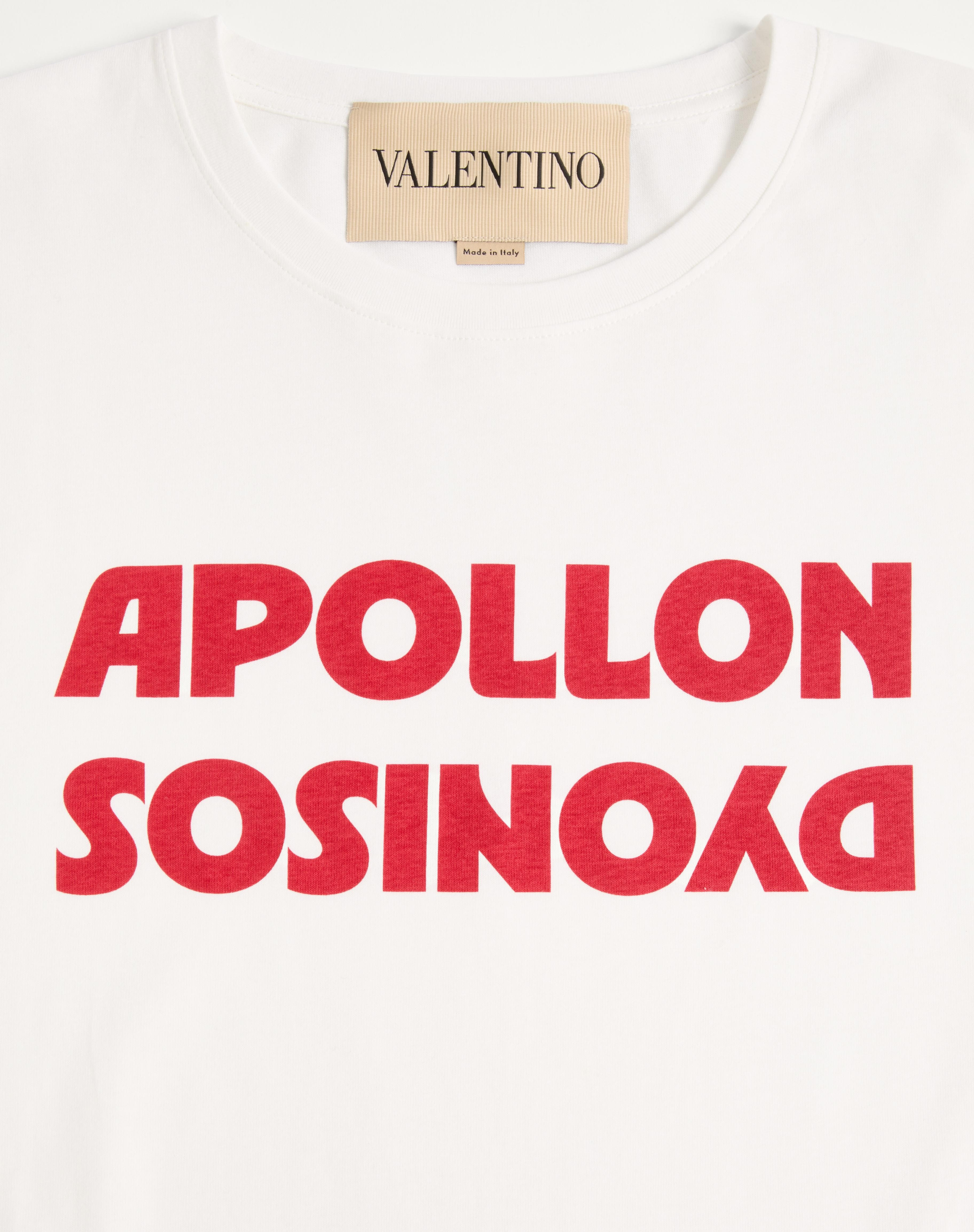VALENTINO COTTON T-SHIRT WITH APOLLON/DYONISOS PRINT - 8
