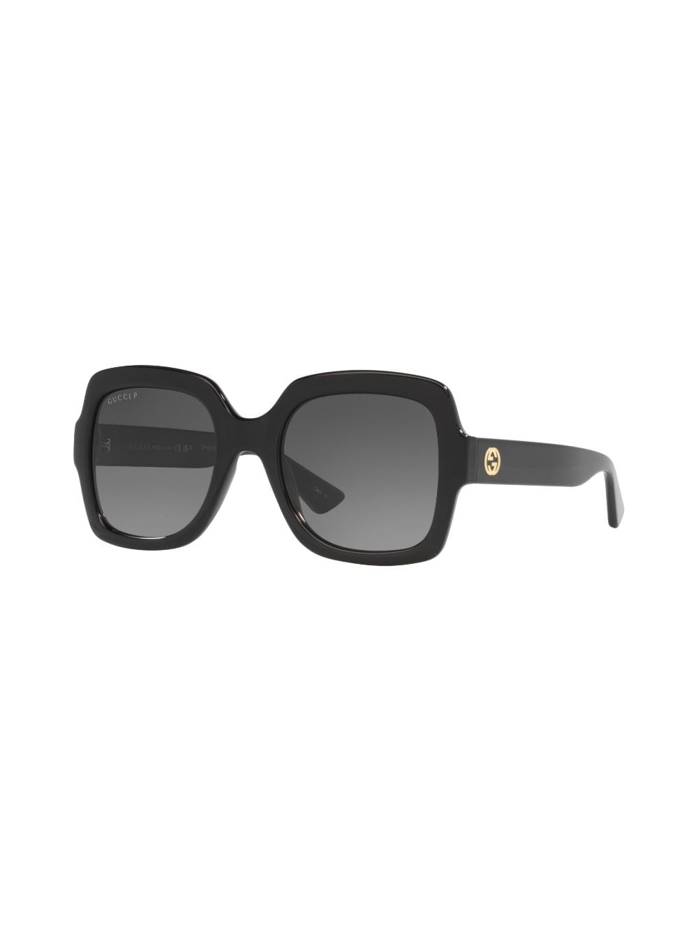 logo-plaque square-frame sunglasses - 2