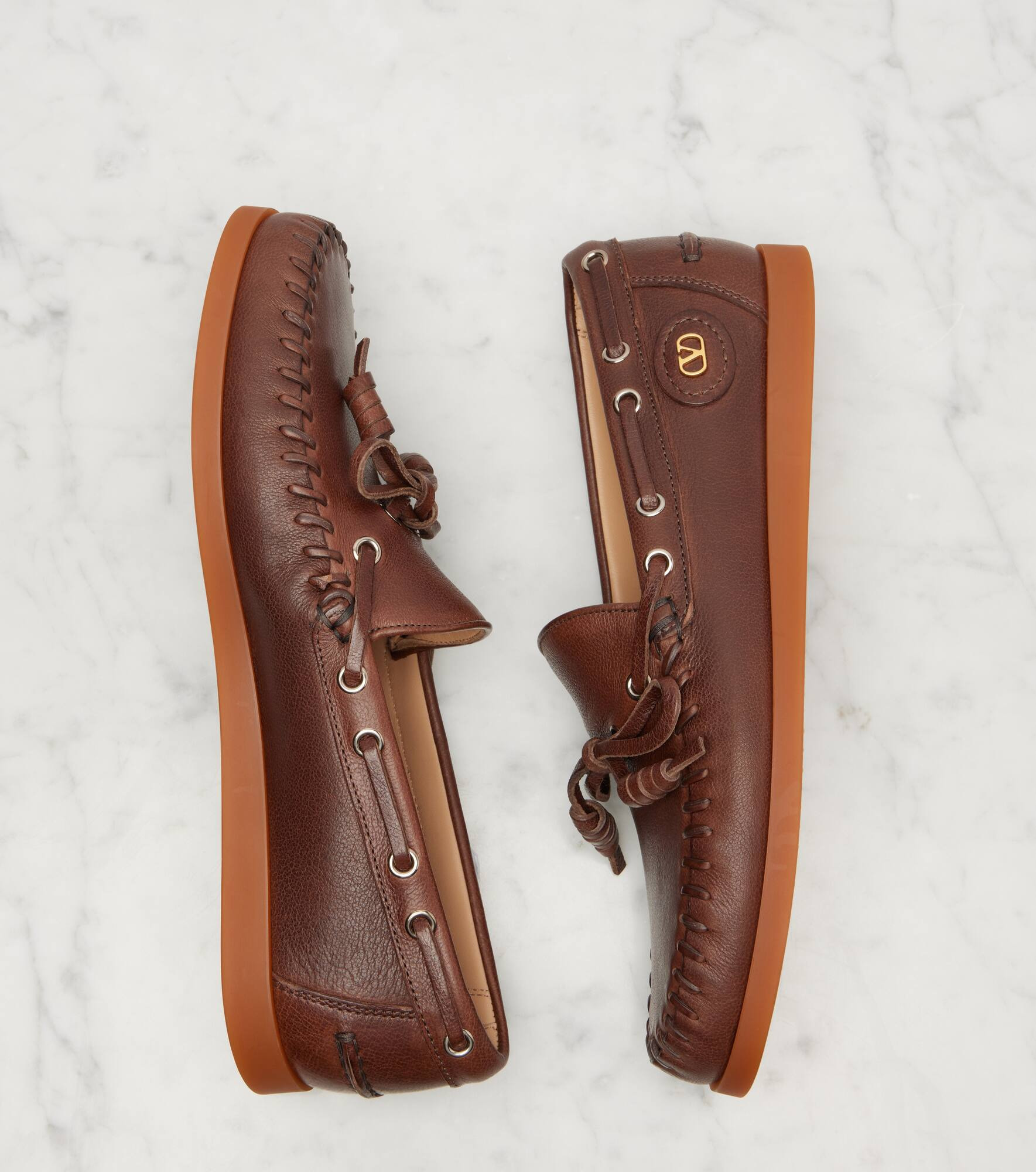 Palm Avenue leather boat shoes - 5
