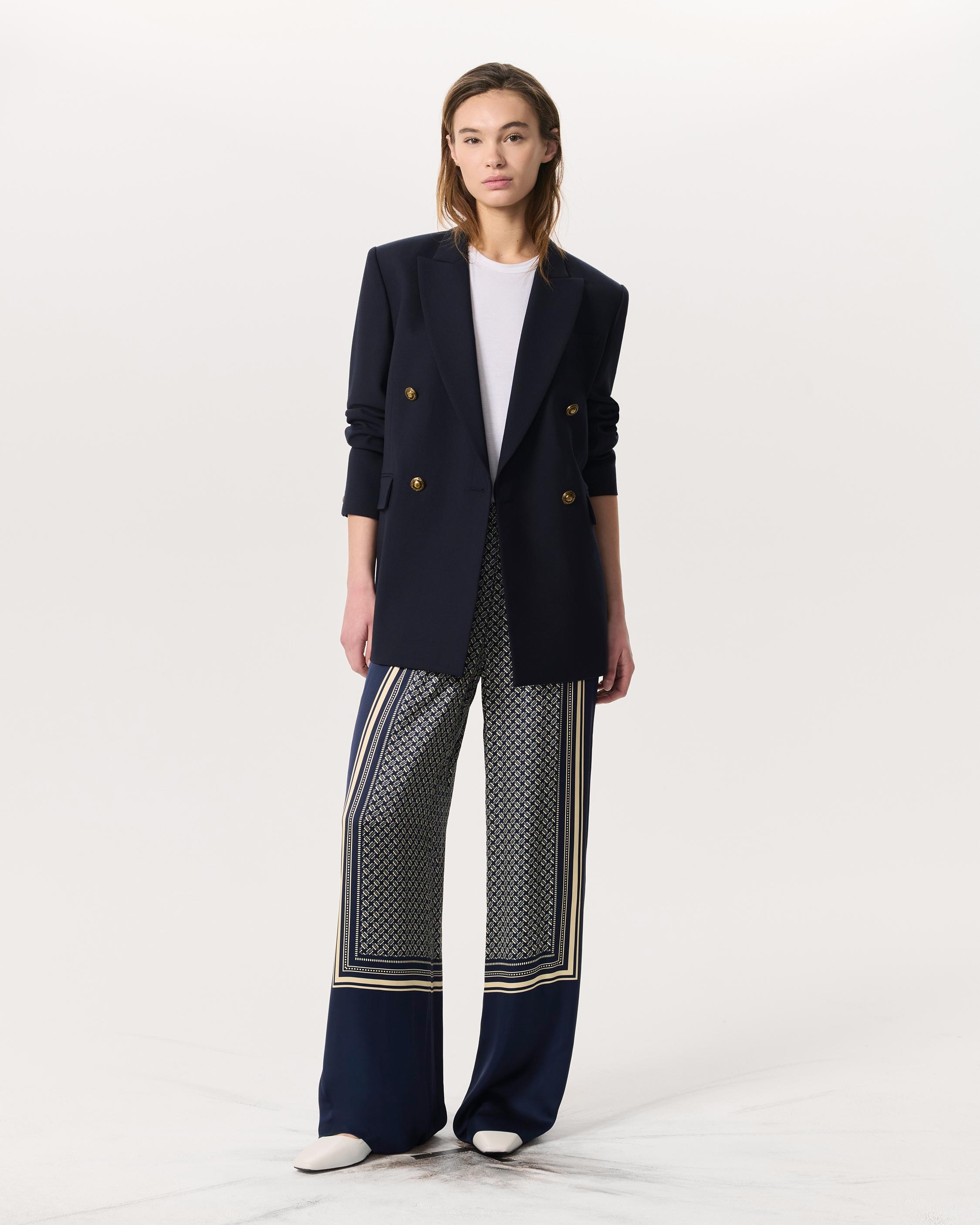 Olive Scarf Print Woven Pants - 6
