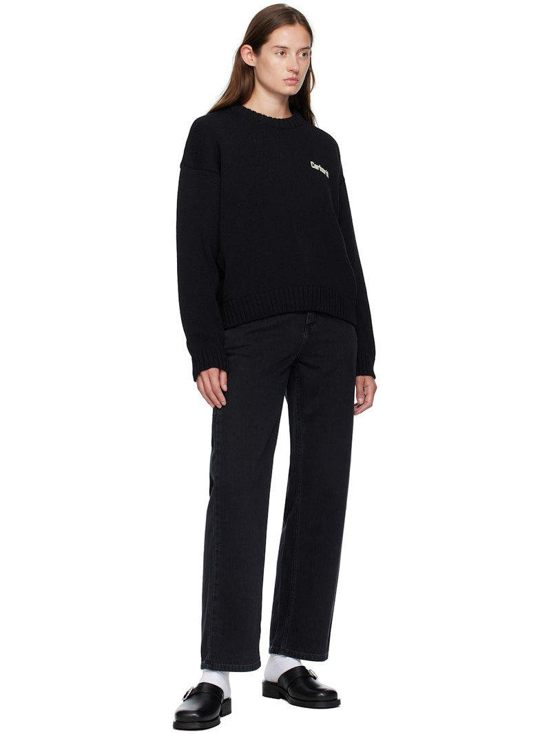 Carhartt Black Pierce Straight Jeans outlook
