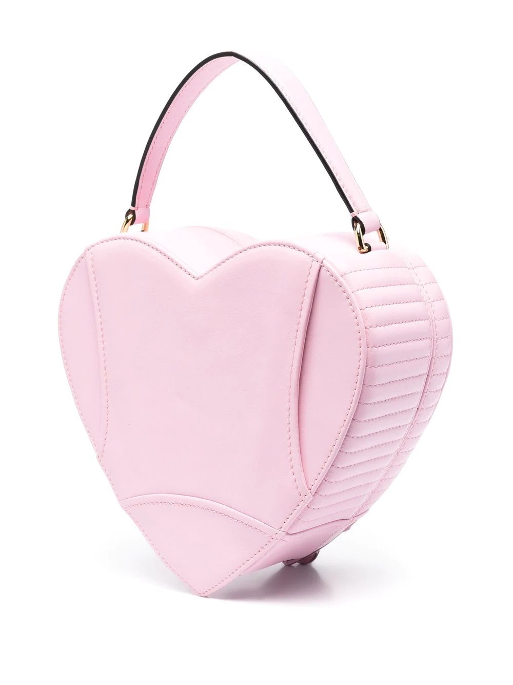 leather-jacket heart tote bag - 3