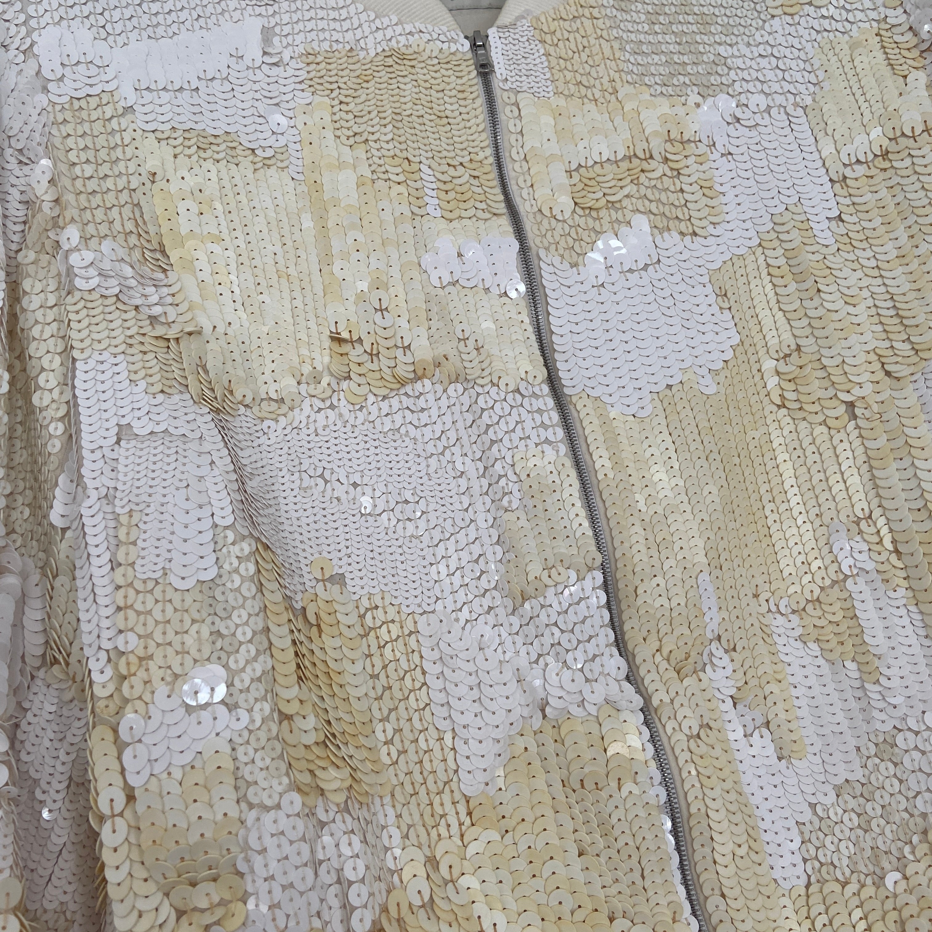 zOthers - Dries van Noten cream sequin bomber S - 6