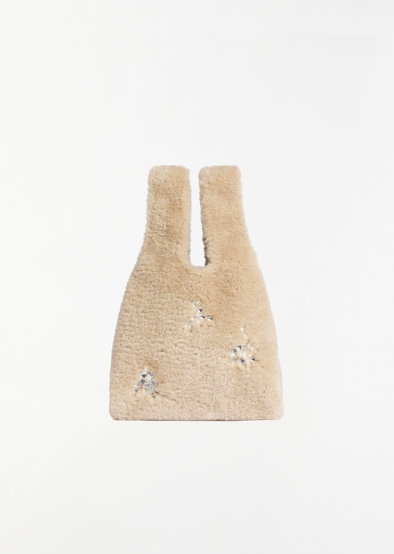 Mini Faux Fur Shopper Bag 1