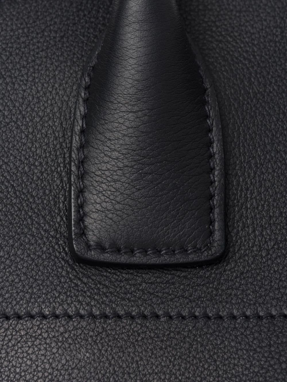 logo-lettering leather tote bag - 5