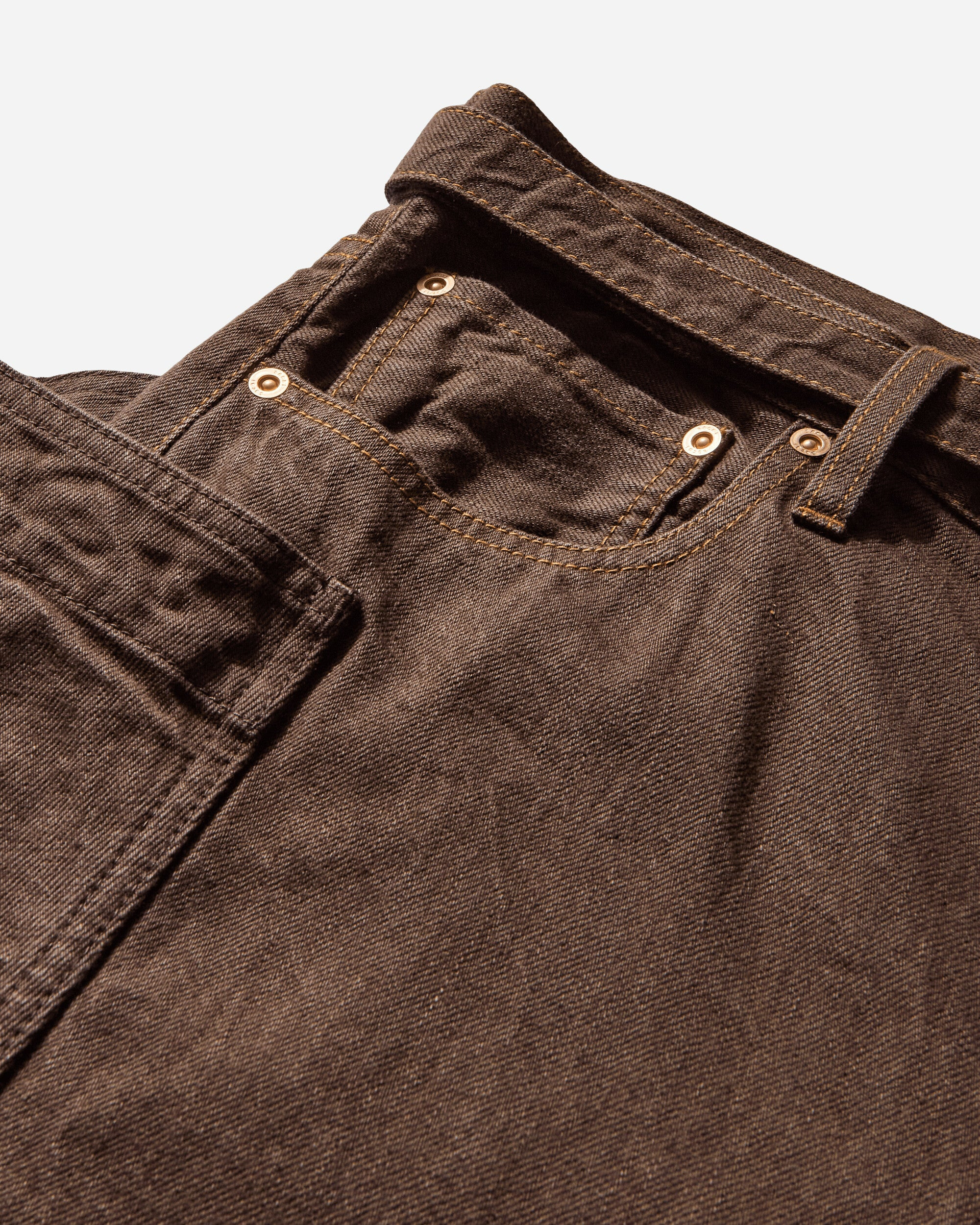 Men's Denim Pants Brown - 3