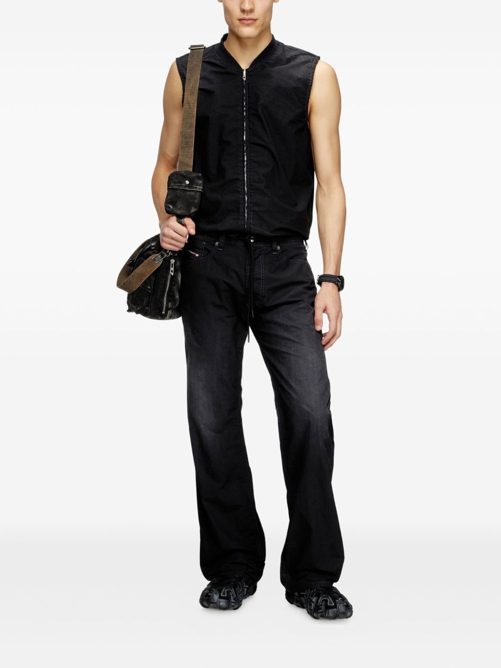 D-Sund-D-N zip-up sleeveless gilet - 2