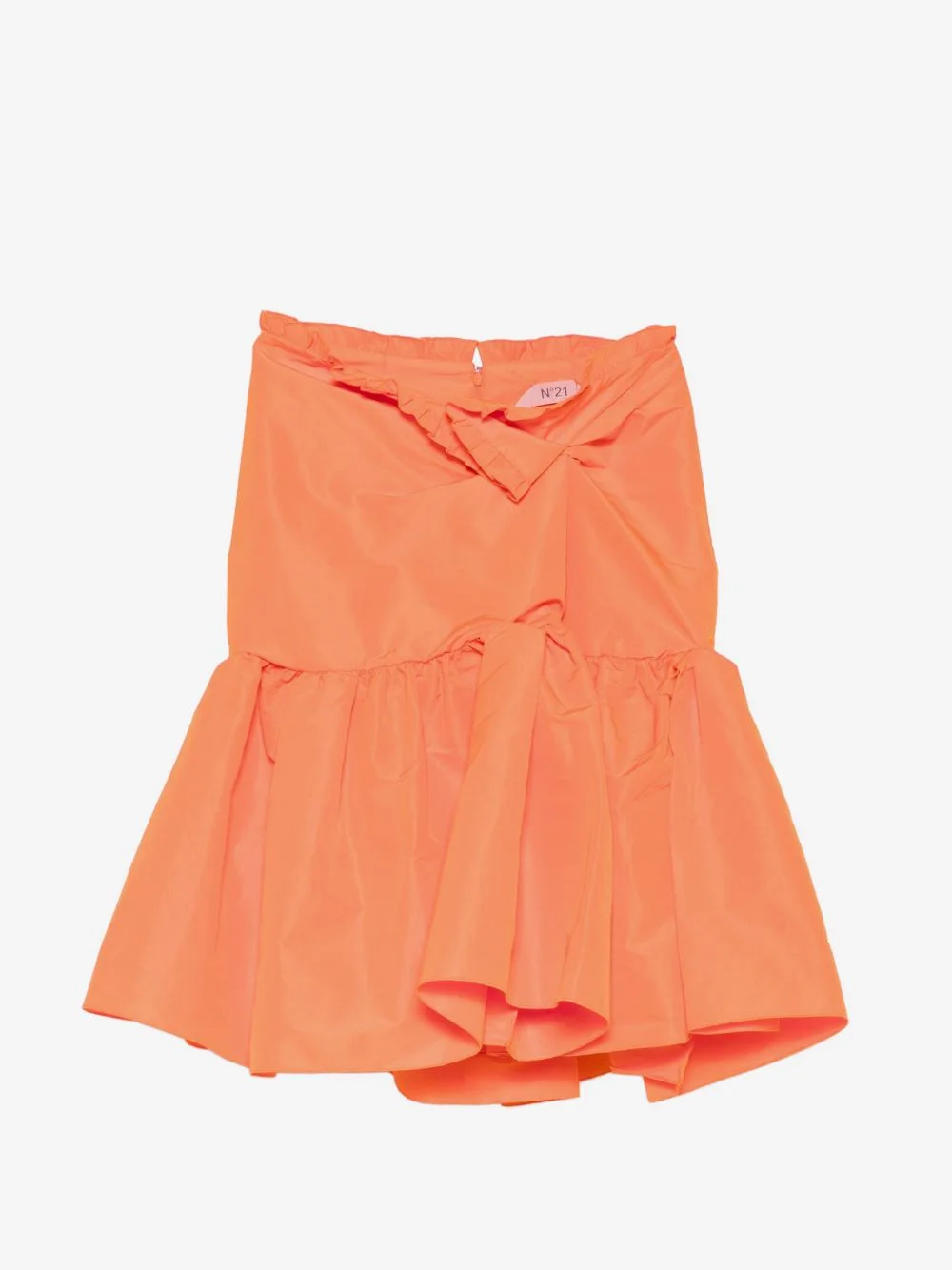 ruffled-trim knotted skirt - 1
