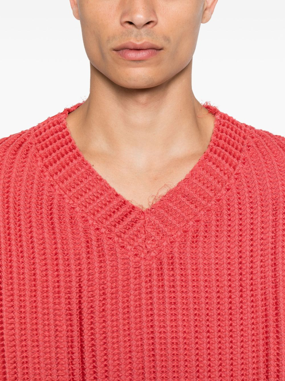 Agustin waffle-knit sweater - 5