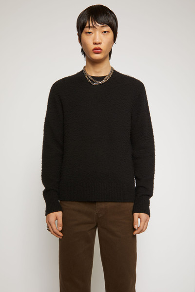 Acne Studios Pilled wool blend sweater black outlook