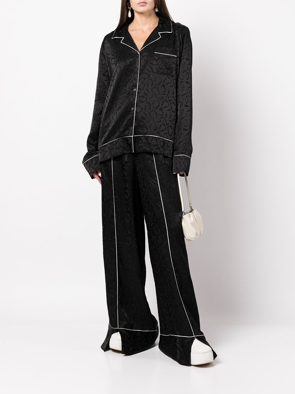 Pyjama-style long-sleeve shirt - 2