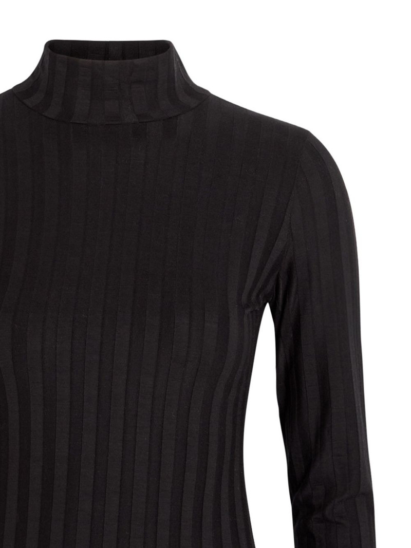 Reformation Libra ribbed slit dress outlook