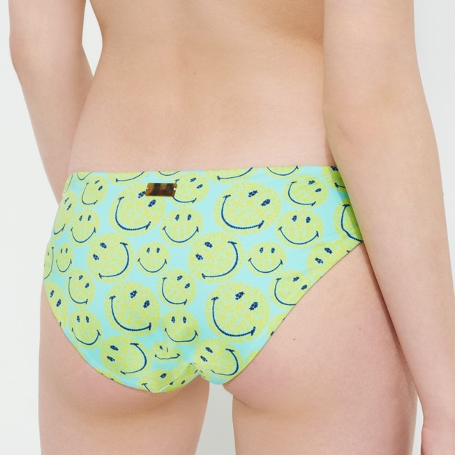 Women Bikini Bottom Midi Brief Turtles Smiley - Vilebrequin x Smiley® - 4