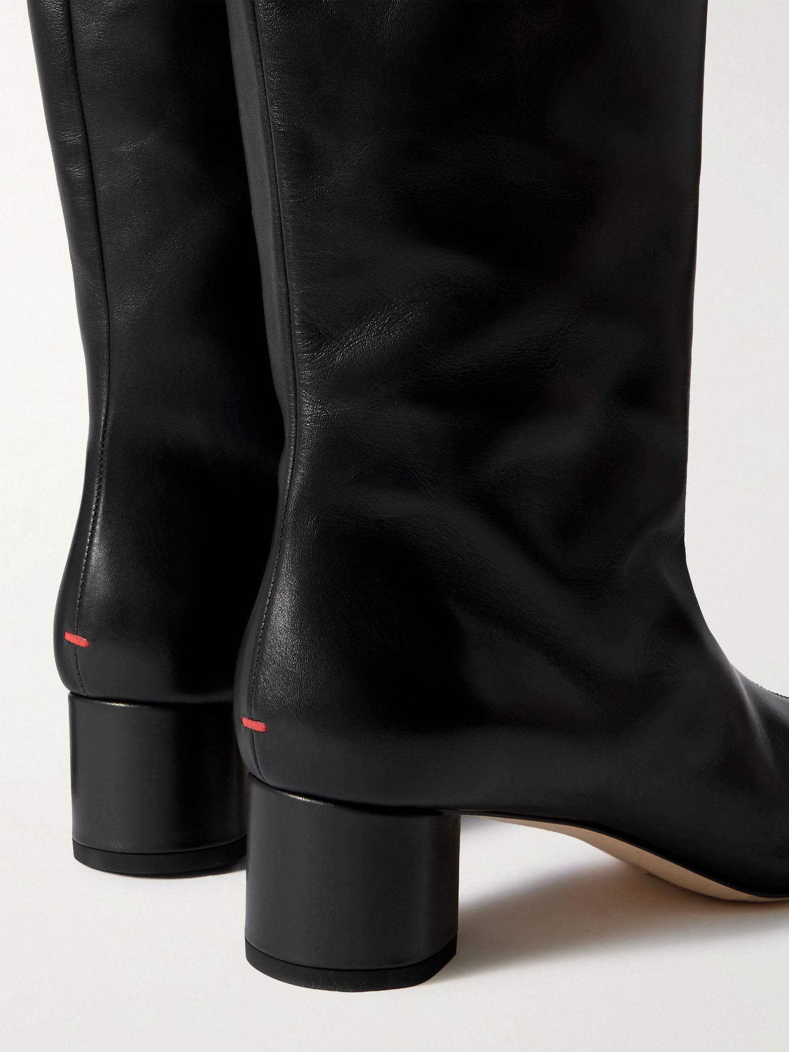 Willa over-the-knee leather boots Black - 4