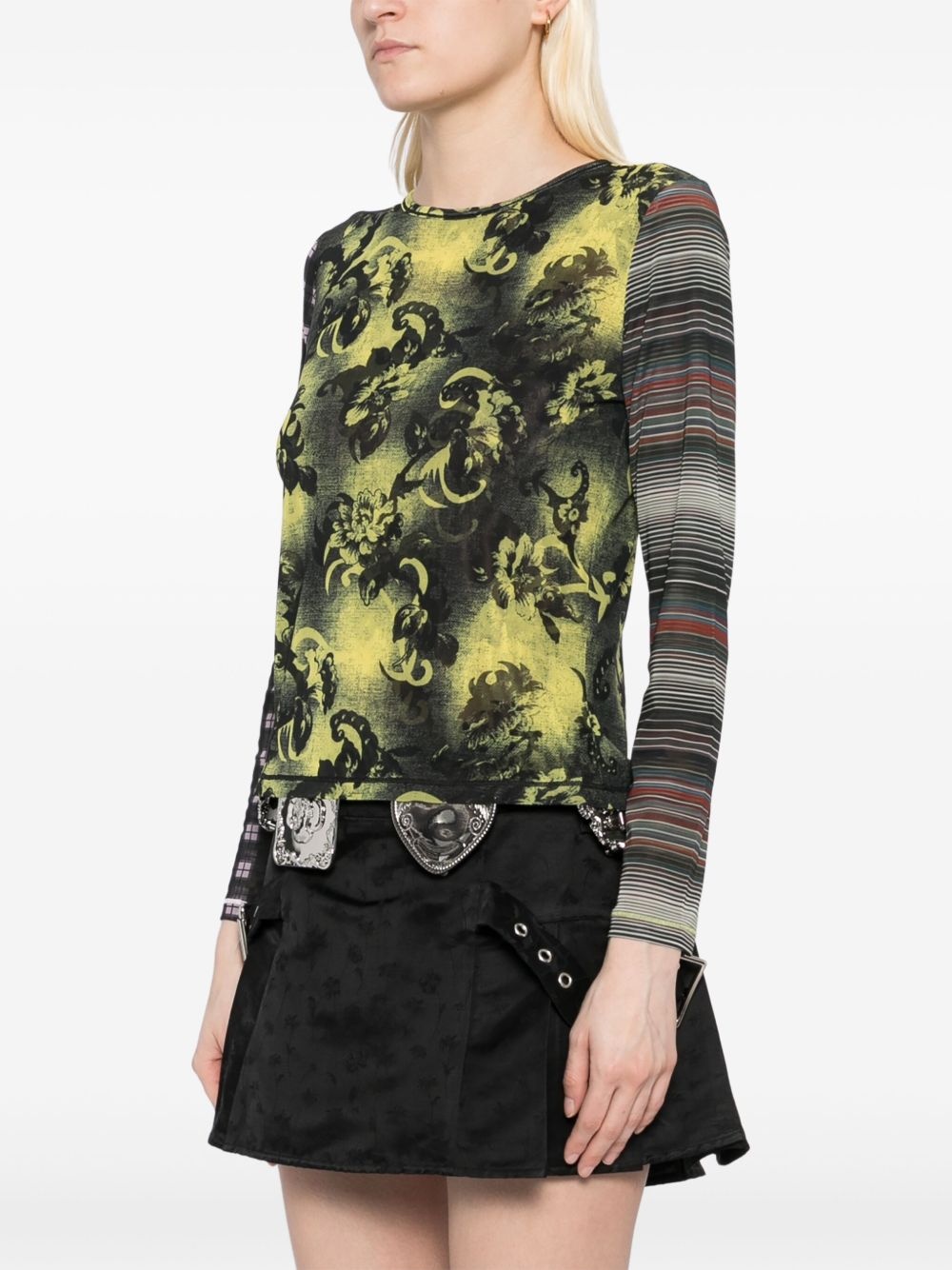 Starlight mesh long-sleeved top - 3