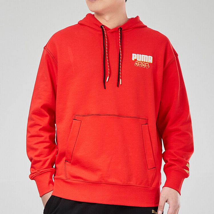 PUMA YOTOX Hoodie 'Red White Gold' 531295-23 - 4