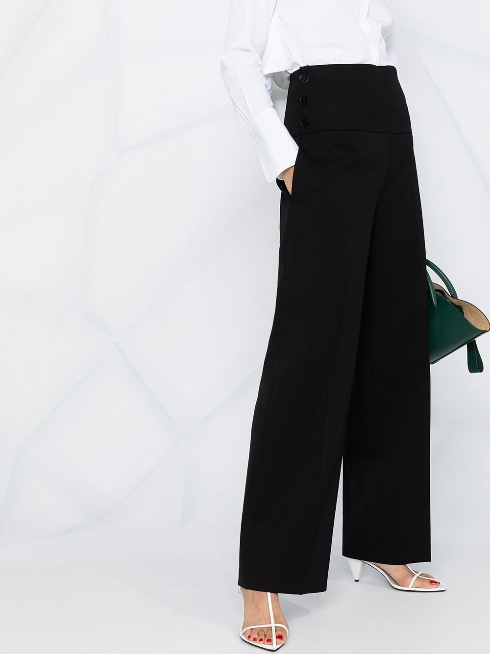 wide-leg tailored trousers - 3