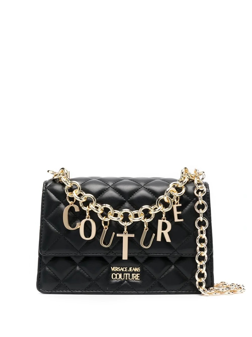 logo-charm quilted bag - 1