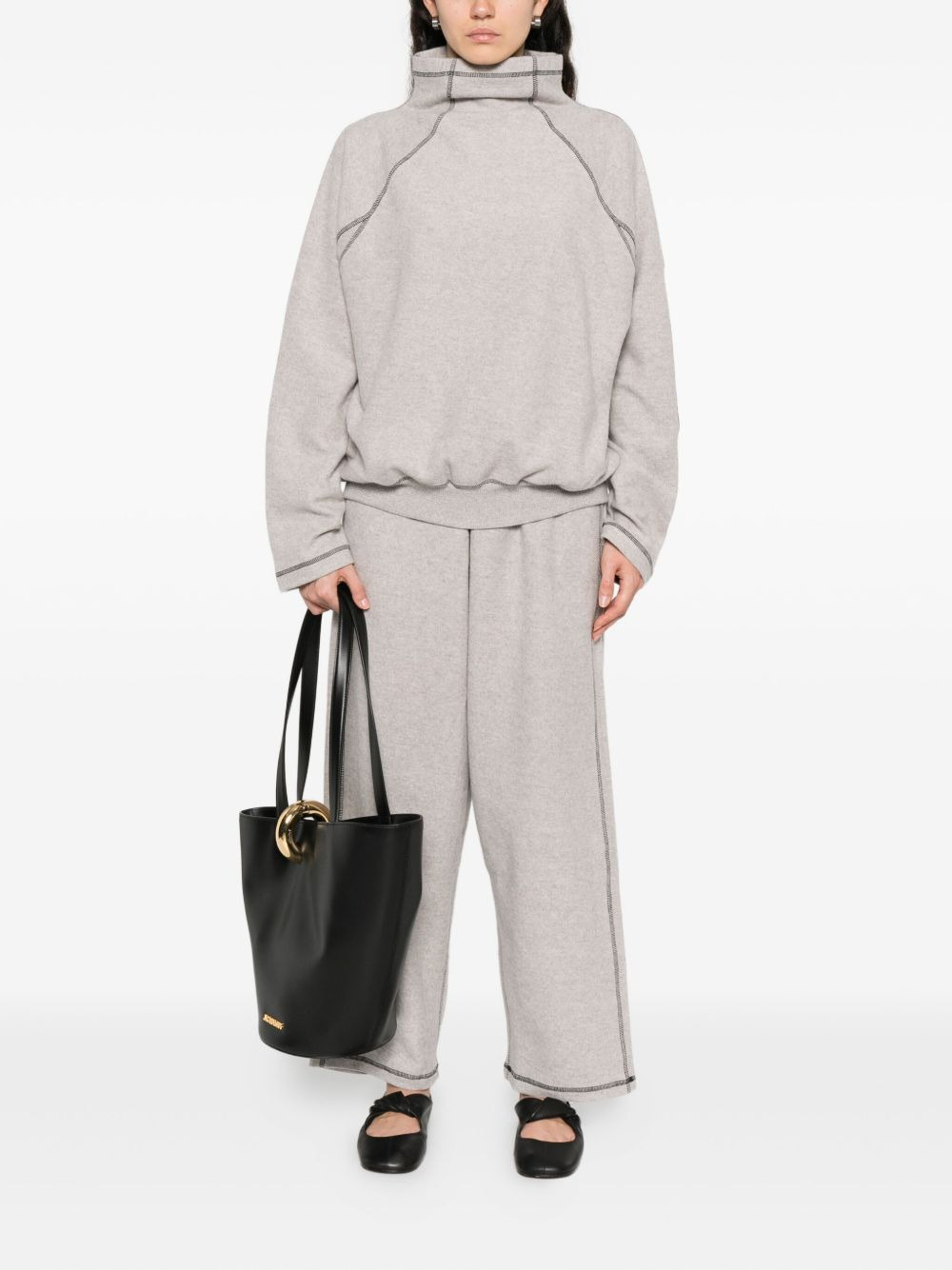 contrast-stitch sweatshirt - 2