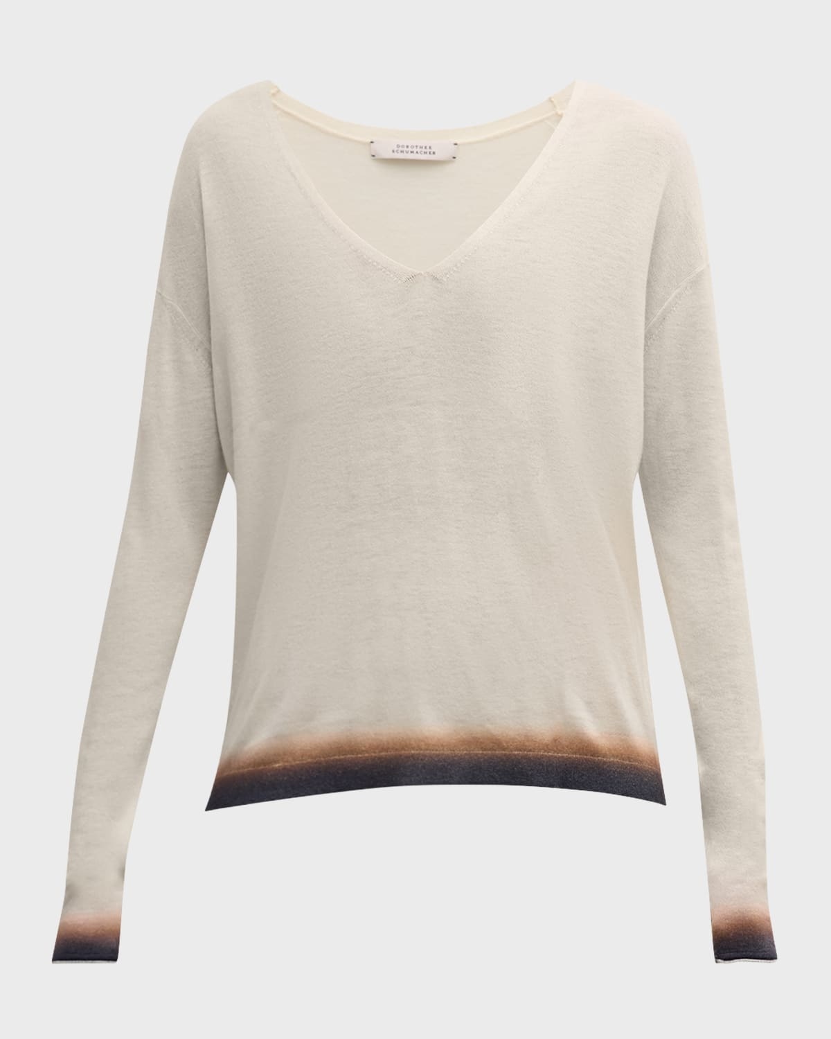 Delicate Statements Ombre Wool-Cashmere Sweater - 1