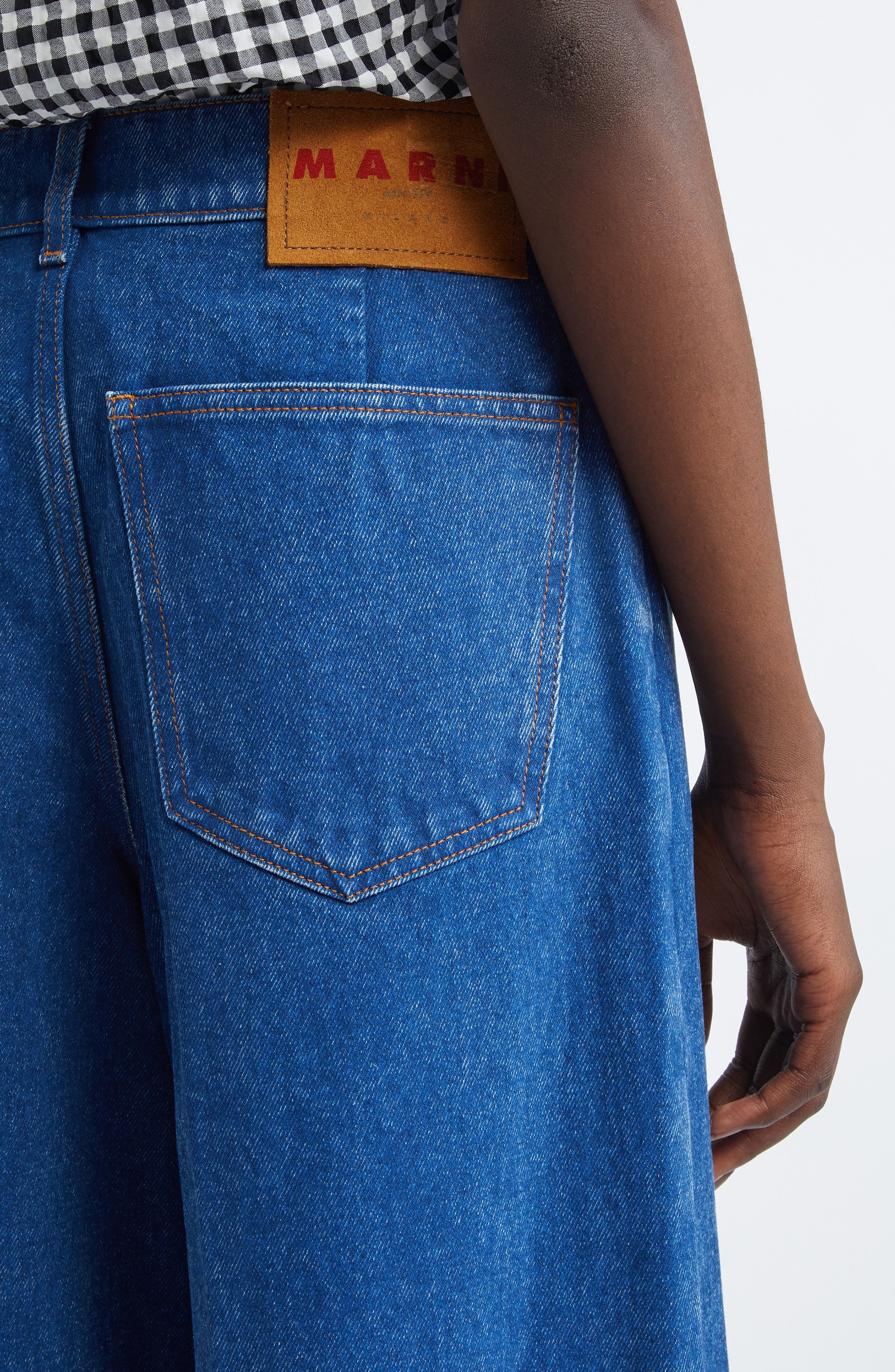 Marni Wide Leg Jeans in Ocean at Nordstrom - 5