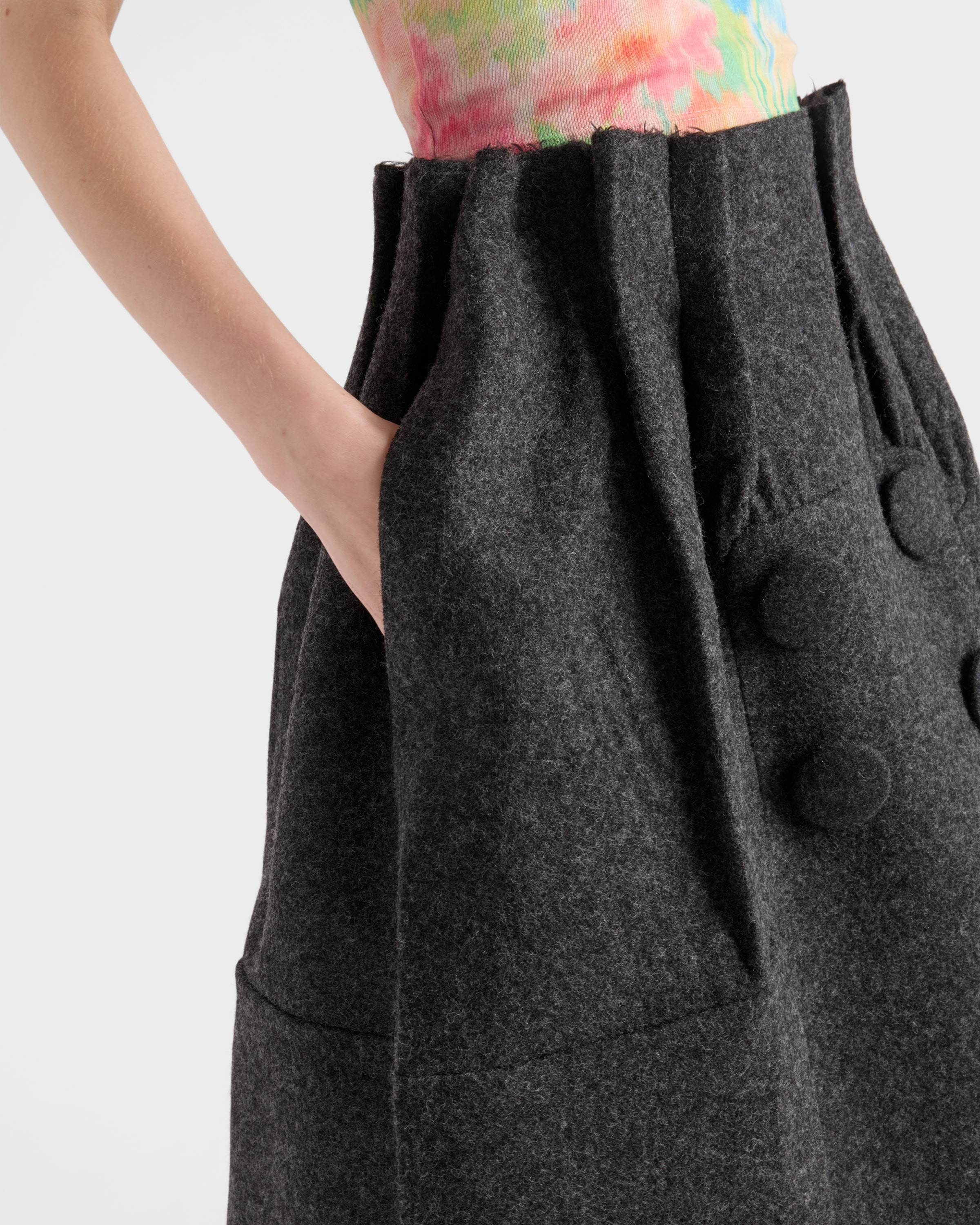 Shetland wool midi skirt - 4