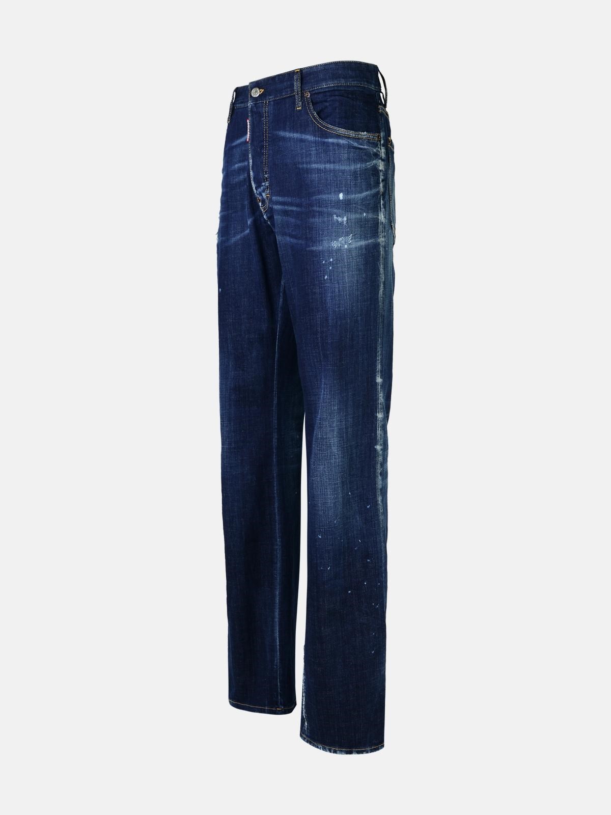 'ROADIE' BLUE COTTON DENIM JEANS - 2