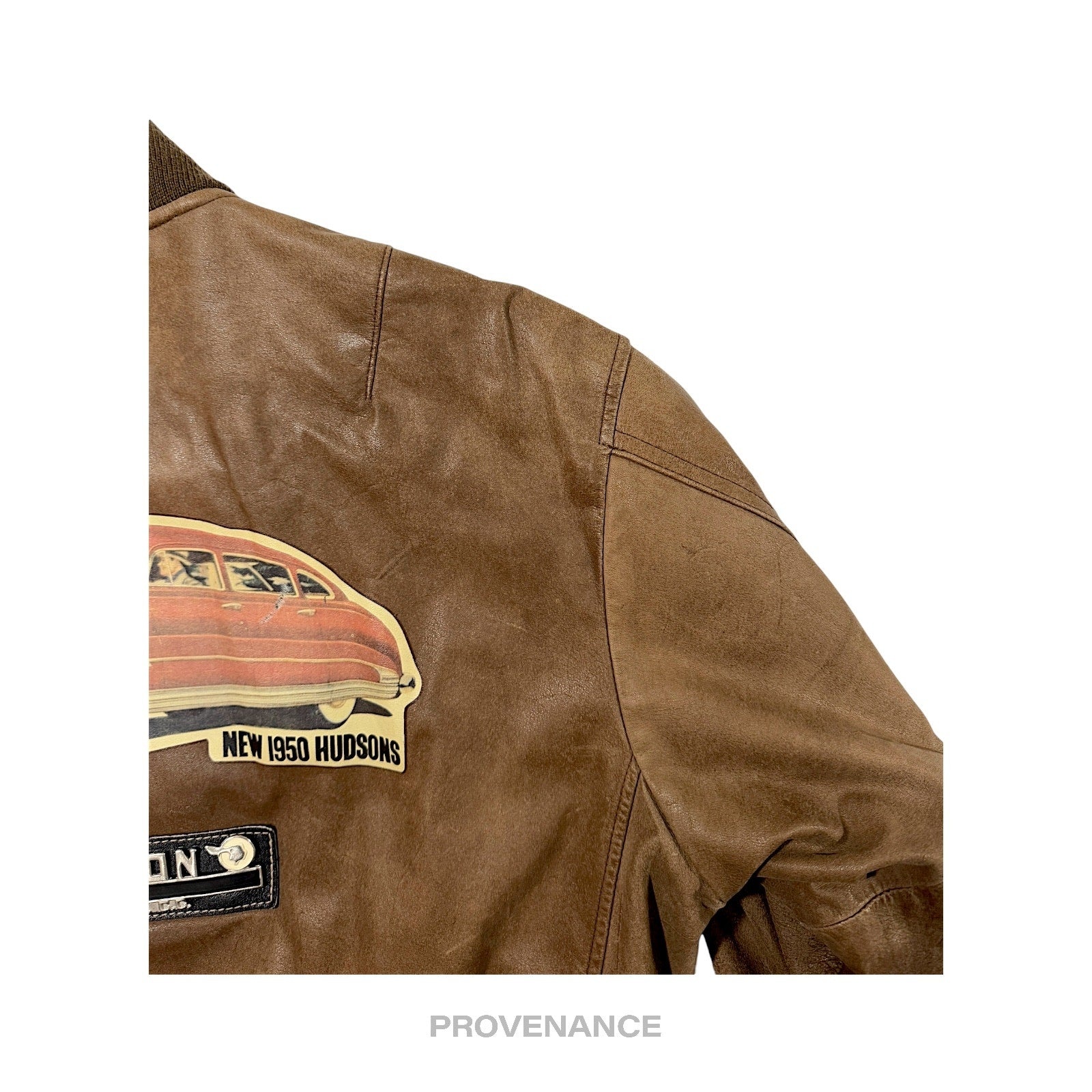 Chevignon - Chevignon Vintage Bomber Jacket - Hudson Leather Brown M - 5