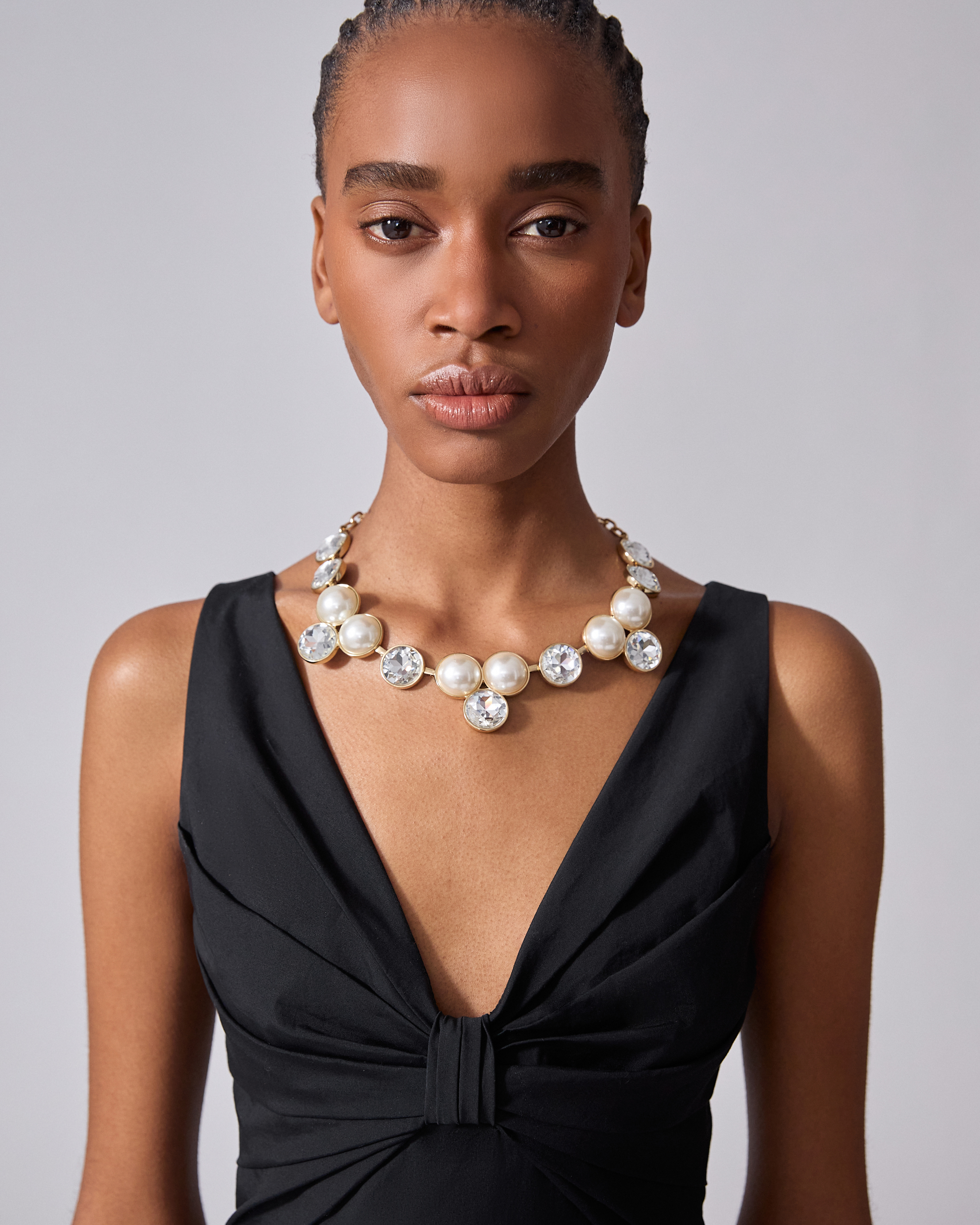 Pearl and Crystal Necklace - 2