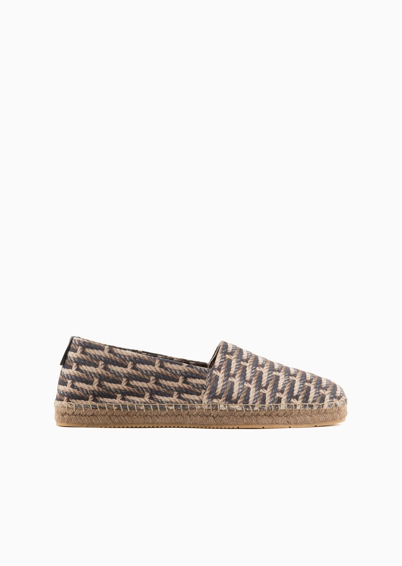 Woven-print suede espadrilles - 1