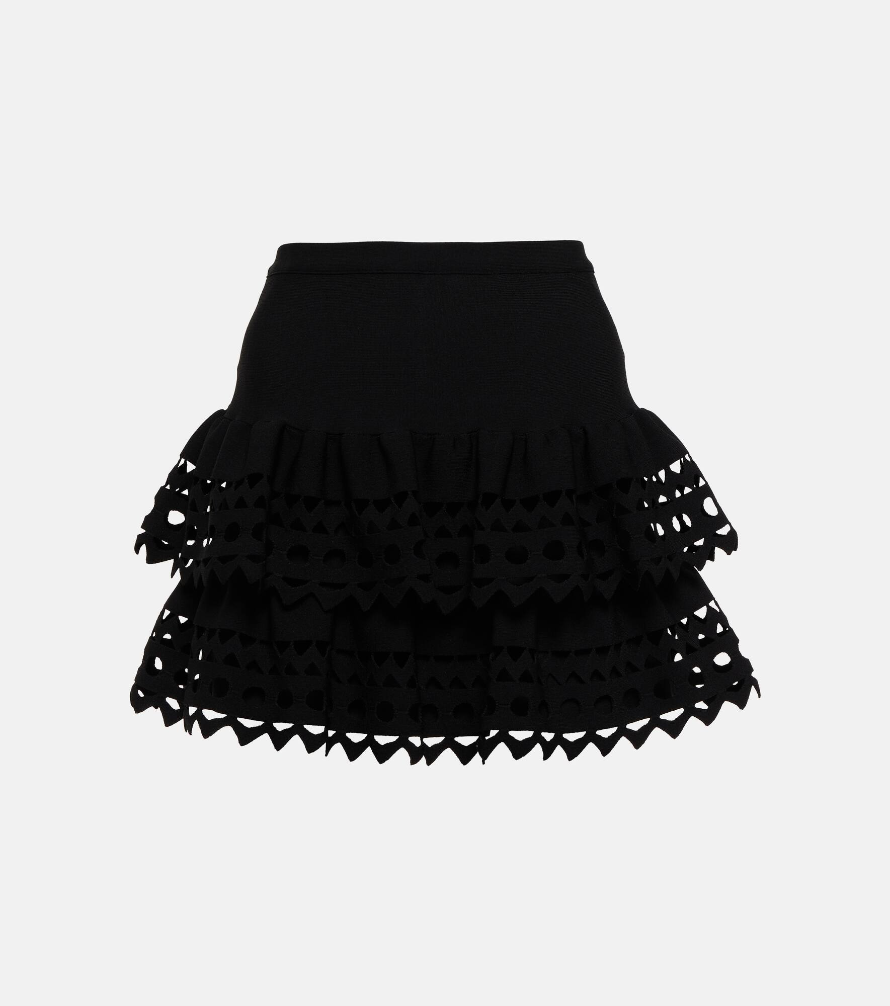 Vienne tiered miniskirt - 1