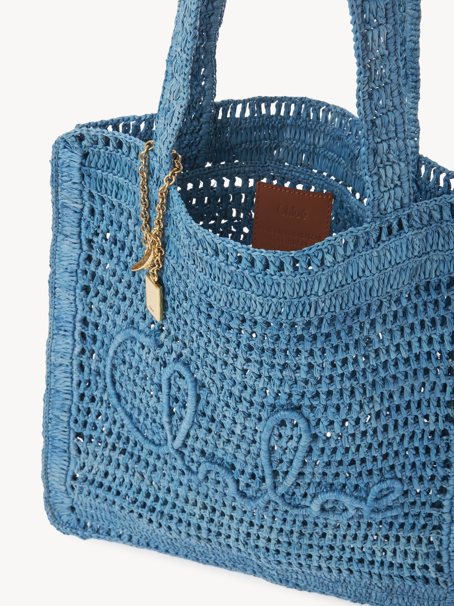 SUMMER BANANA TOTE BAG IN RAFFIA - 6