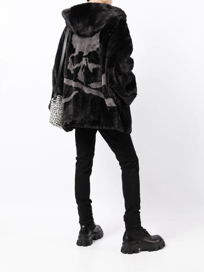 MASTERMIND WORLD skull faux fur hooded jacket outlook